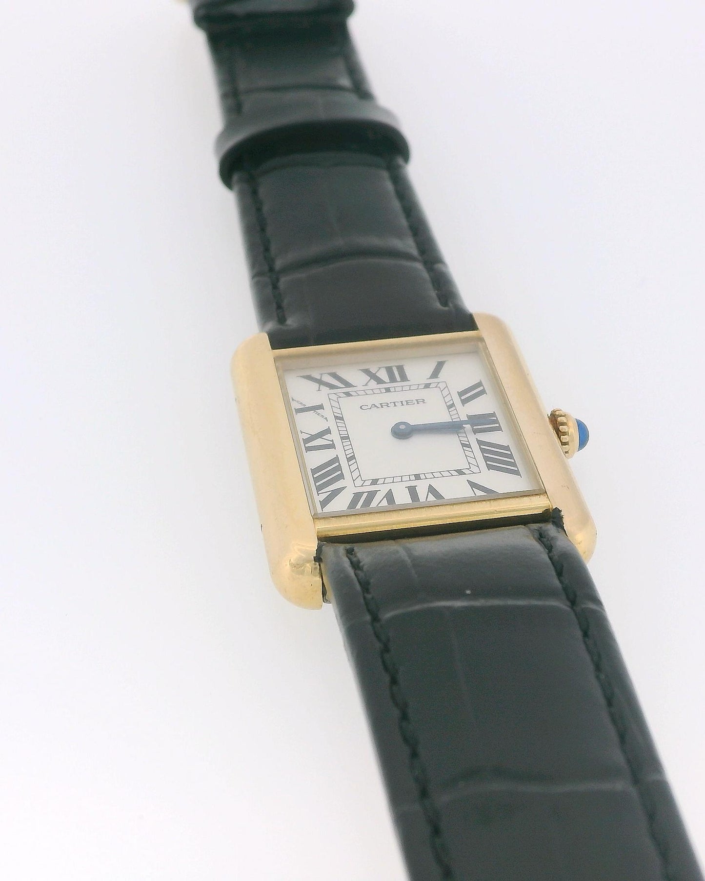 Cartier Tank Solo W1018755 18k Yellow Gold Ladies Watch W/Papers 2012