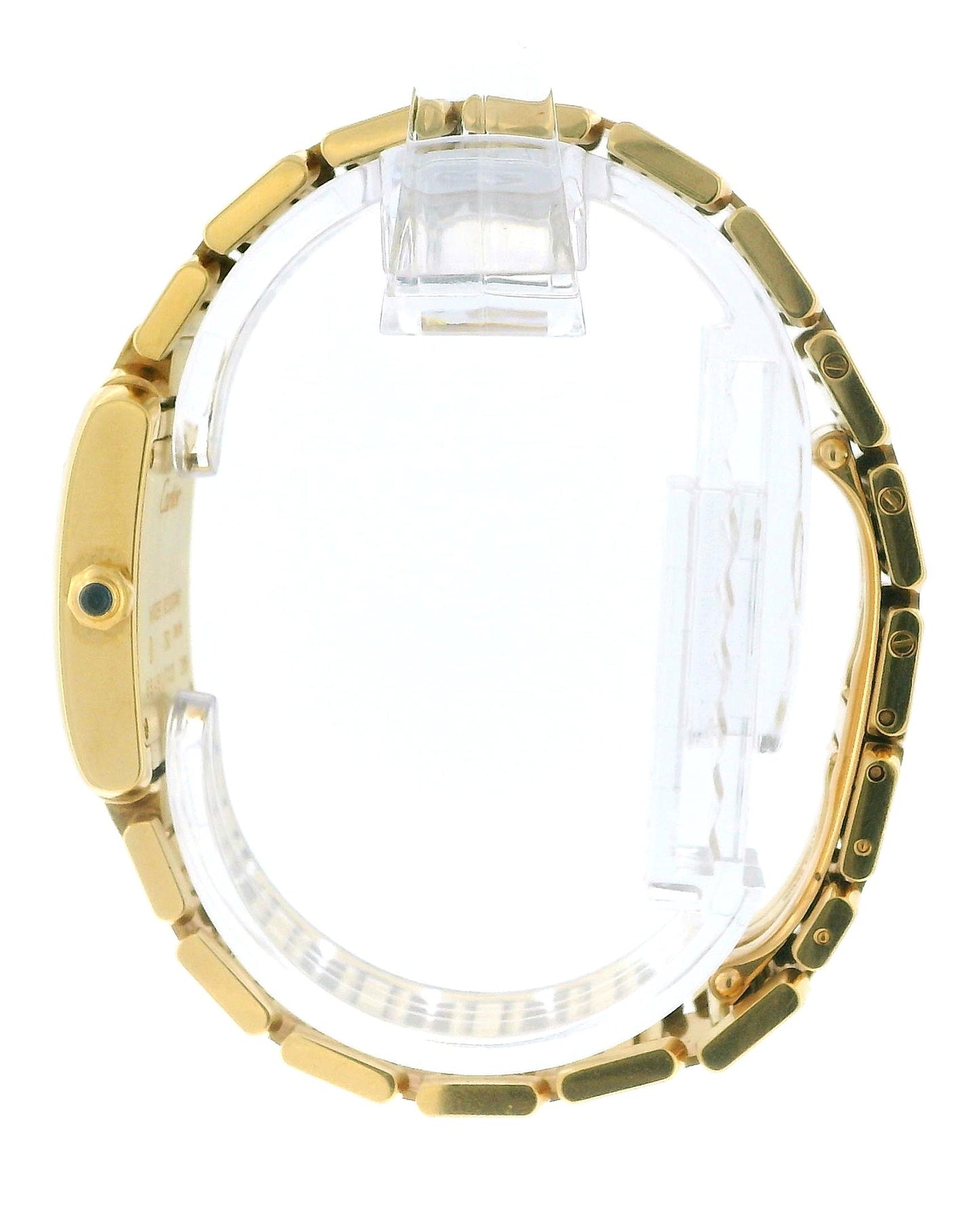 Cartier Tank Française W50002N2 Small 18K Yellow Gold Watch W/Service Papers