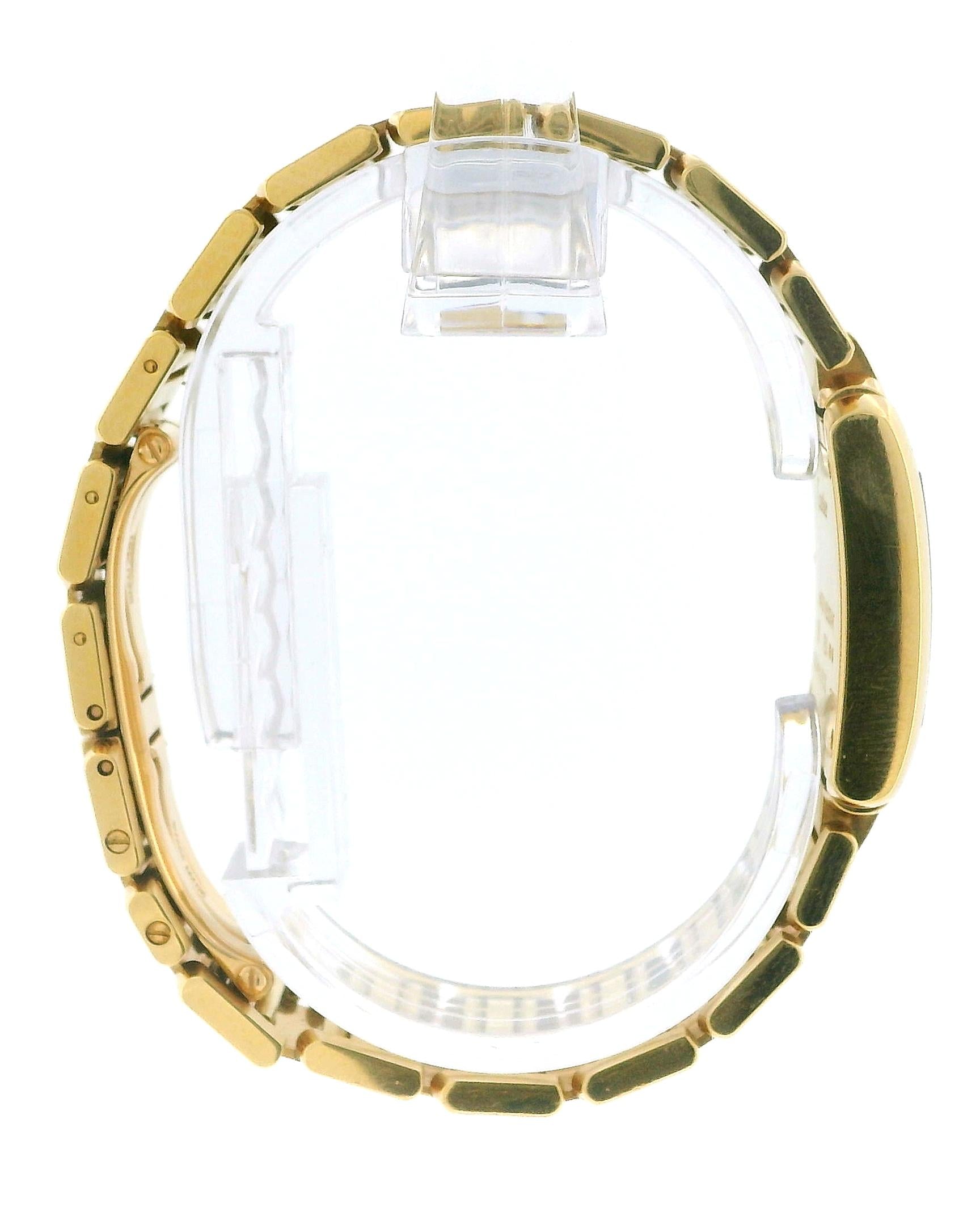 Cartier Tank Française W50002N2 Small 18K Yellow Gold Watch W/Service Papers