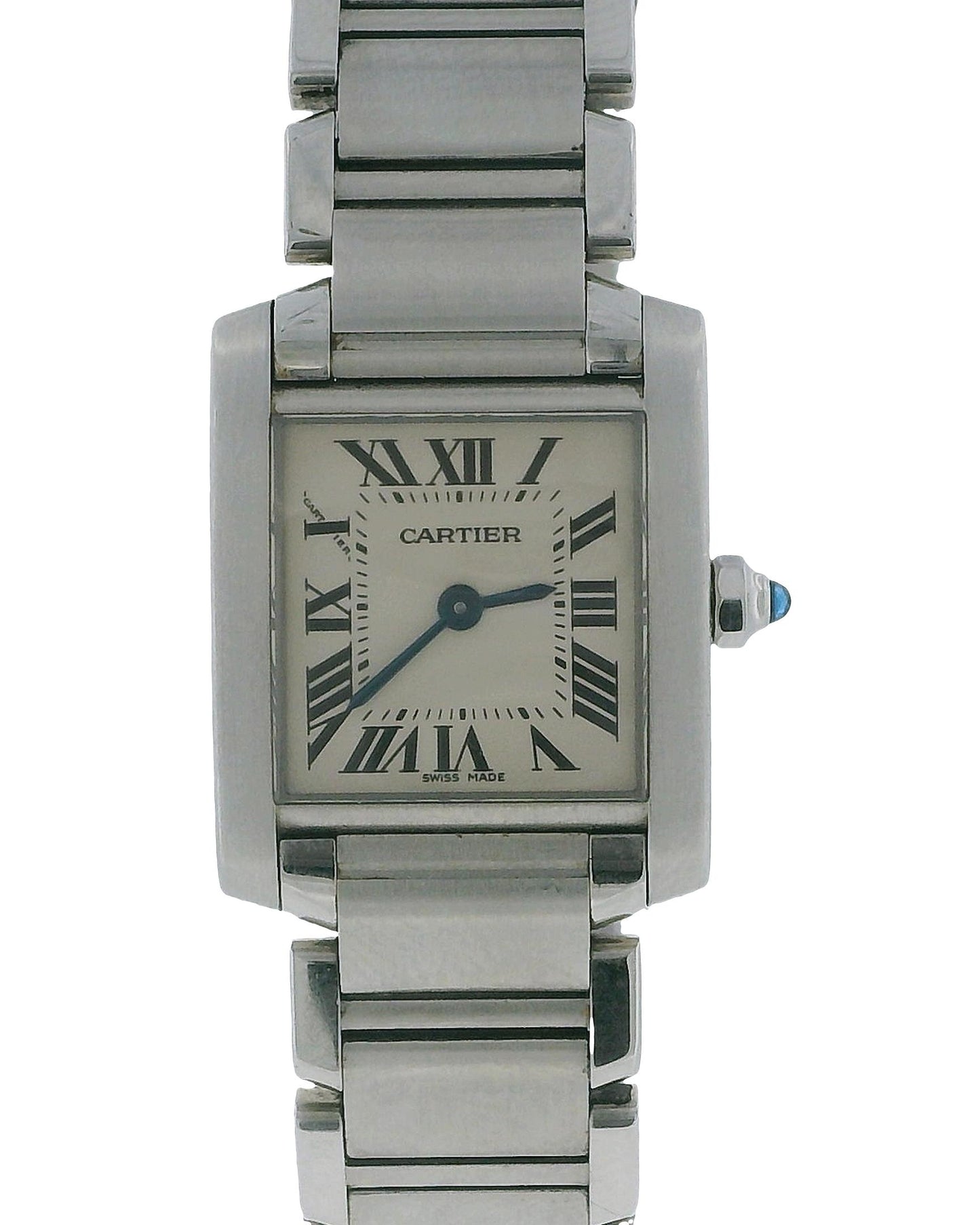 Cartier Tank Française W51008Q3 Small Steel Ladies Quartz Watch