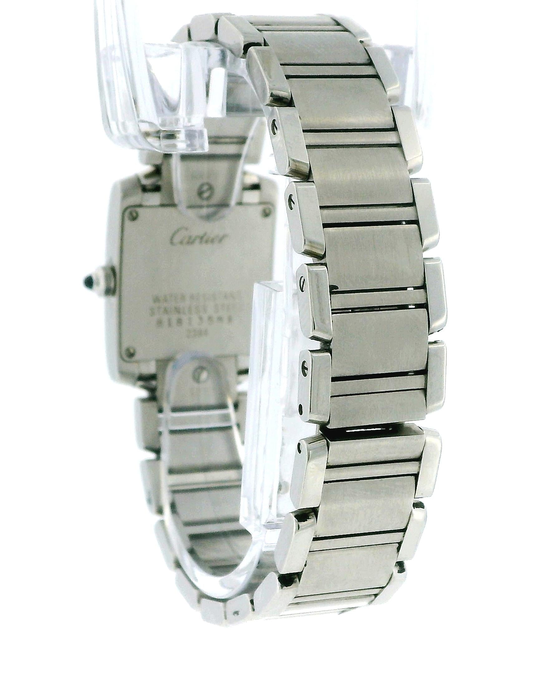Cartier Tank Française W51008Q3 Small Steel Ladies Quartz Watch