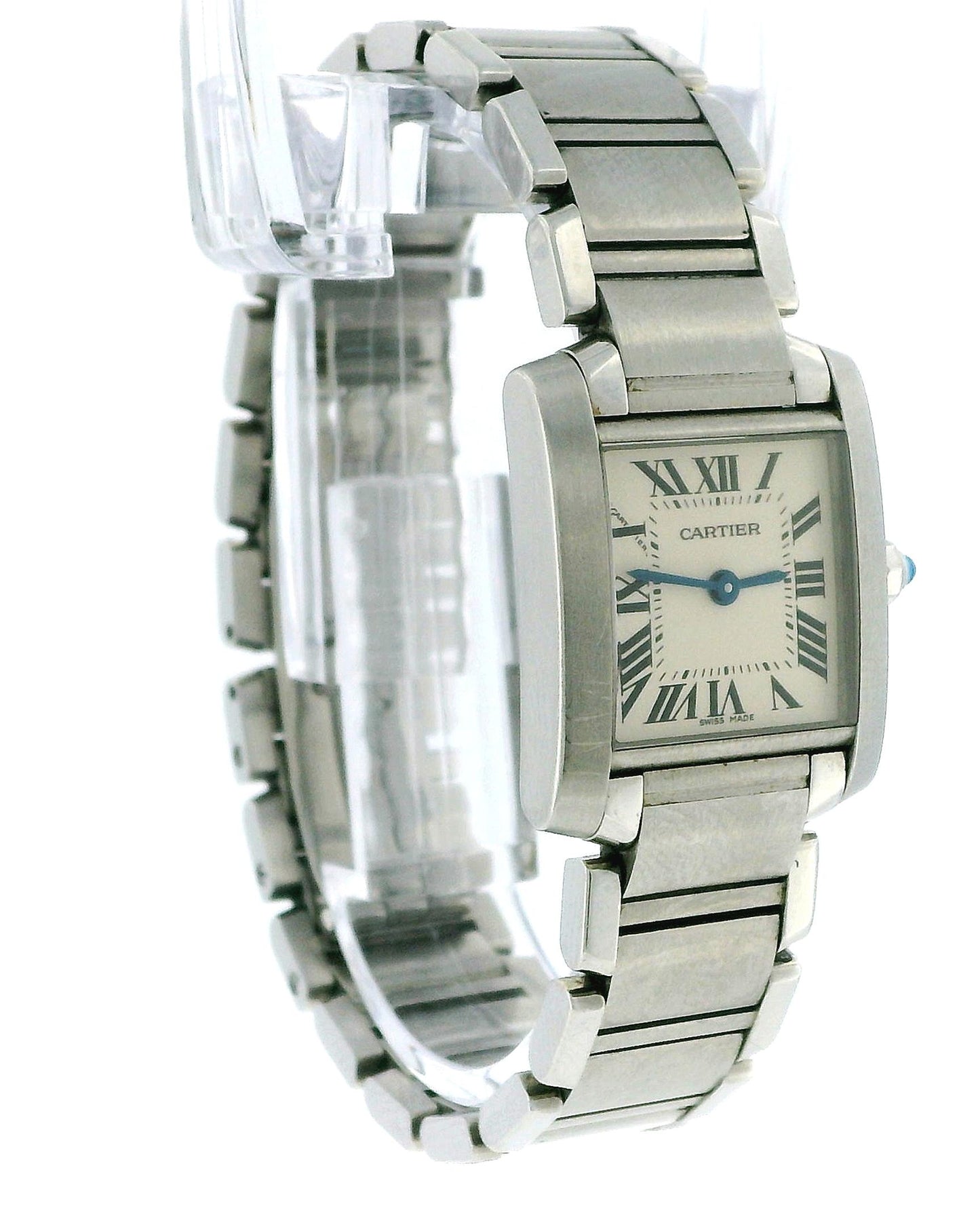 Cartier Tank Française W51008Q3 Small Steel Ladies Quartz Watch