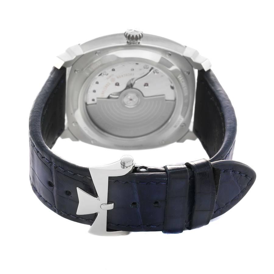 Vacheron Constantin 4500S Quai De L'ile Date Blue Dial Steel Mens Watch