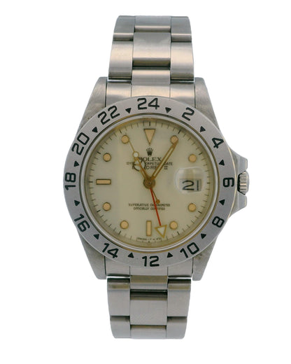 Rolex  Explorer II 16550 Cream Dial Vintage Mens Watch