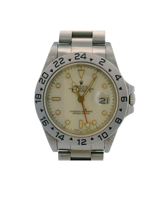 Rolex  Explorer II 16550 Cream Dial Vintage Mens Watch