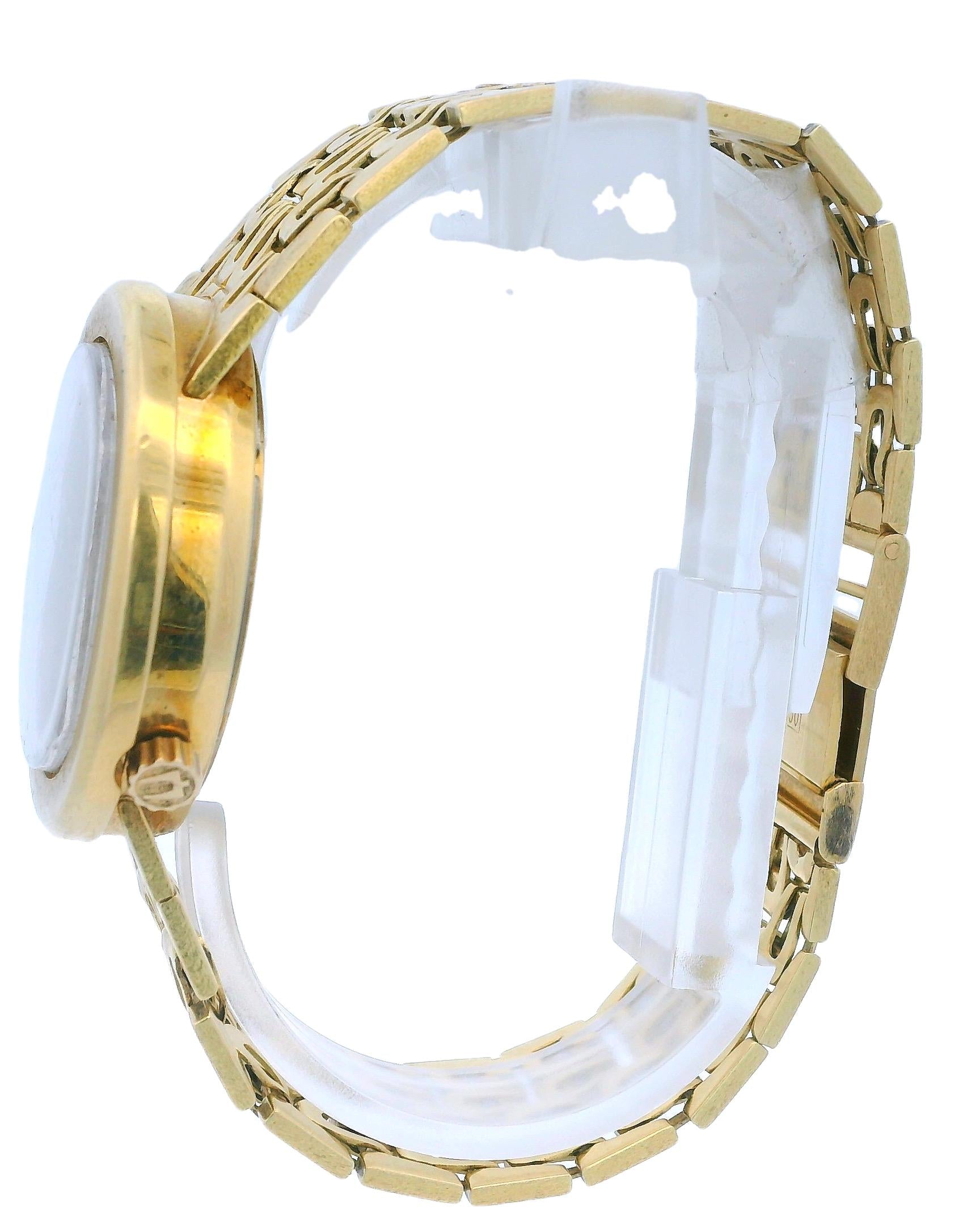 Bulova Accuquartz Day & Date Vintage 18K Yellow Gold Watch