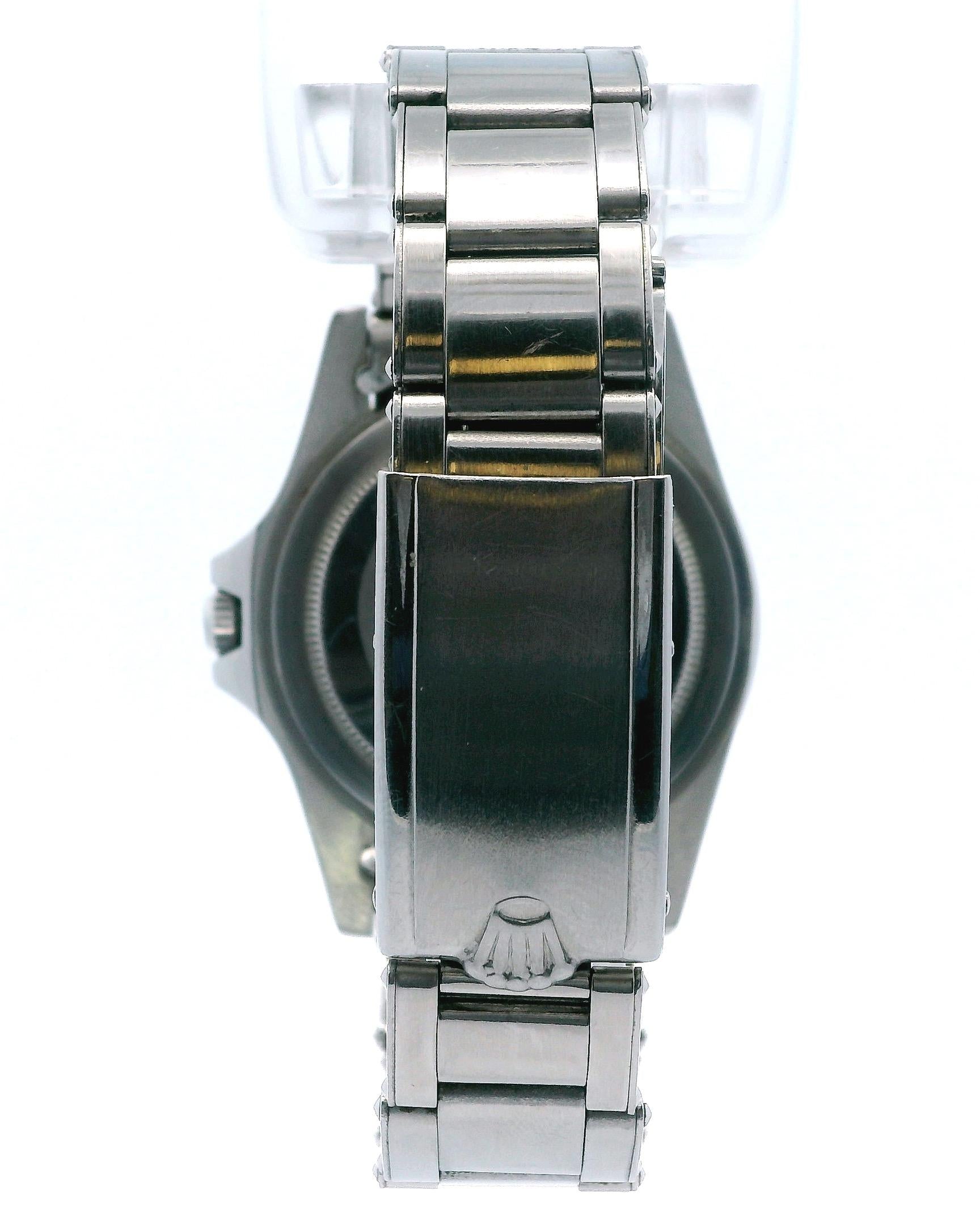 Rolex GMT-Master 1675 "Pepsi" Gilt Gloss Dial Rivet 6636 Bracelet Vintage Watch.