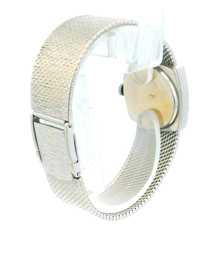 Chopard 18K White Gold Lapis Dial Mesh Bracelet Aubert Frères's S+F Singature