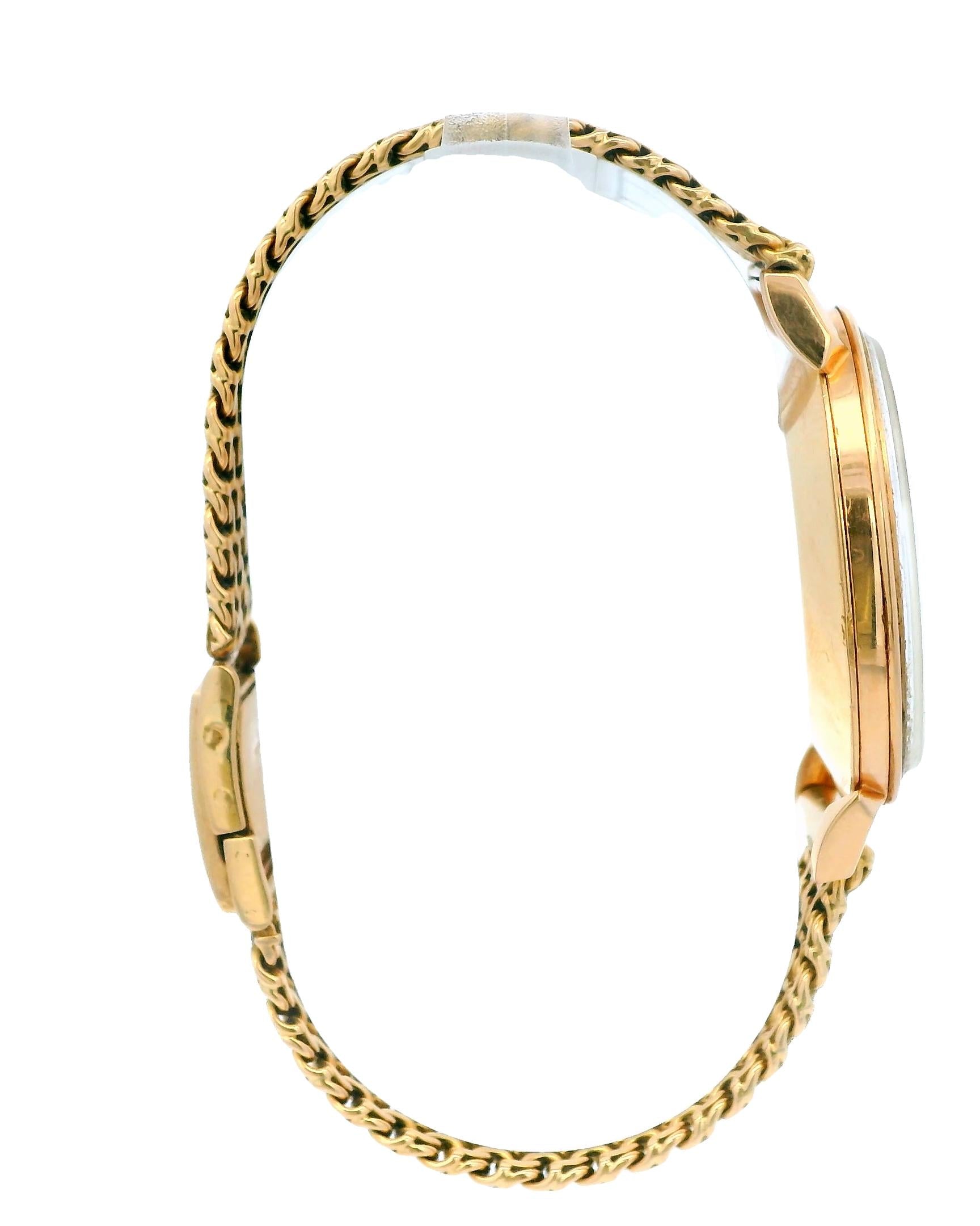 Omega 2714 Large Vintage 18K Rose Gold Custom Mesh Bracelet