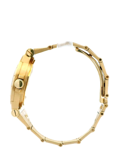 Bvlgari Diagono LCV29G Midsize 18K Yellow Gold Ladies Watch