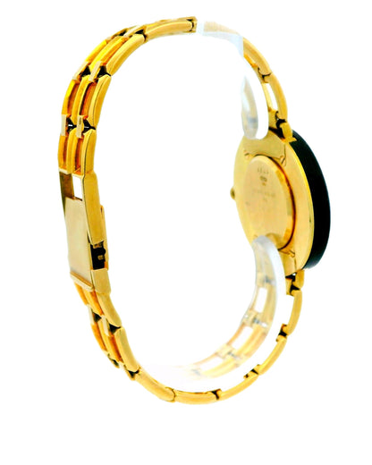 Gerald Genta for Mouawad Wooden Bezel & Dial 18k Yellow Gold Mech Bracelet