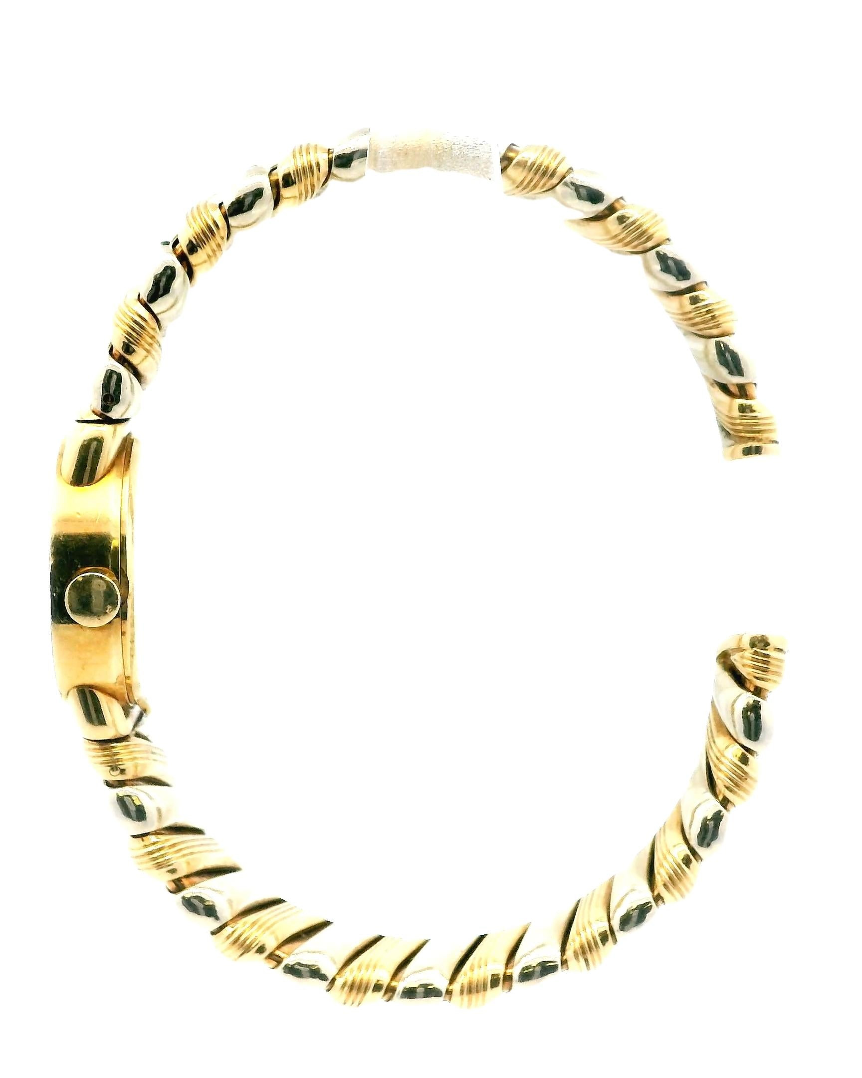 Bvlgari Tubogas BB19 2T 18K Yellow & White Gold Ladies Watch