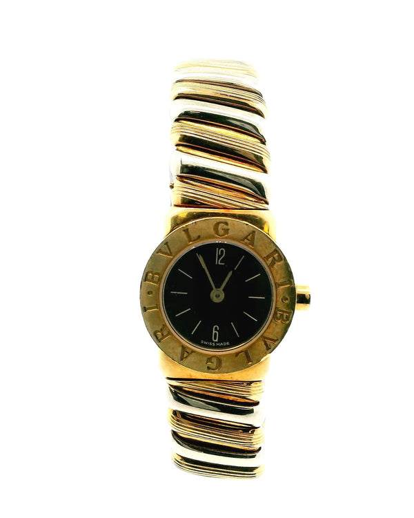 Bvlgari Tubogas BB19 2T 18K Yellow & White Gold Ladies Watch