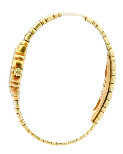 Piaget Tanagra 16033M401D Diamond Bezel 18k Yellow Gold Watch