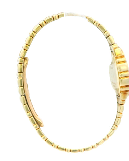 Piaget Tanagra 16033M401D Diamond Bezel 18k Yellow Gold Watch