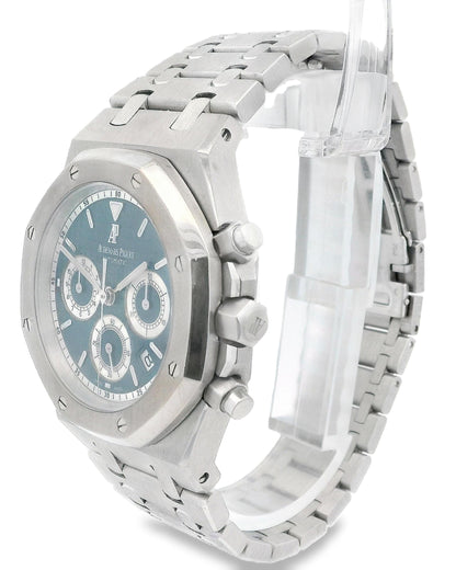 Audemars Piguet 26022BC 39mm 18K White Gold Chronograph Blue Dial