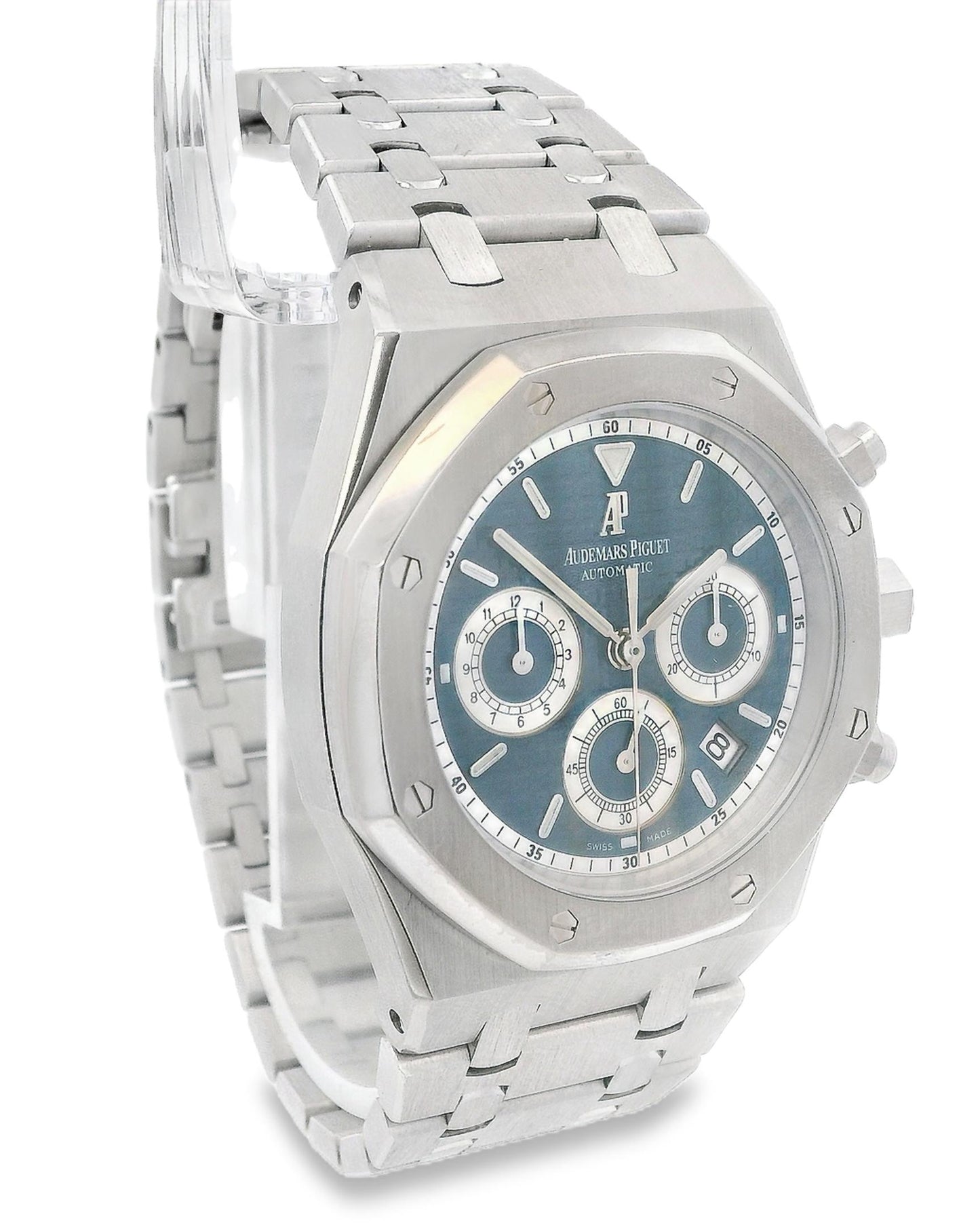 Audemars Piguet 26022BC 39mm 18K White Gold Chronograph Blue Dial