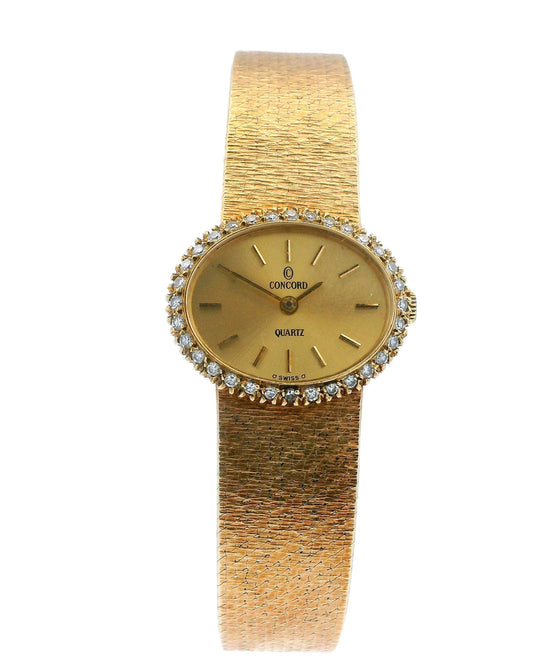 Concord 14K Yellow Gold Diamond Quartz Ladies Watch