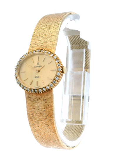 Concord 14K Yellow Gold Diamond Quartz Ladies Watch