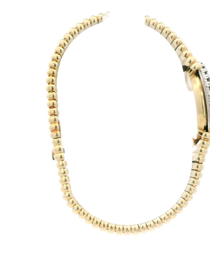 Piaget 9190C510 18K Gold Onyx Diamond Dial & Bezel Ladies Watch