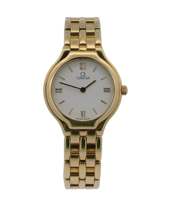 Omega DeVille 18K Yellow Gold Ladies Watch