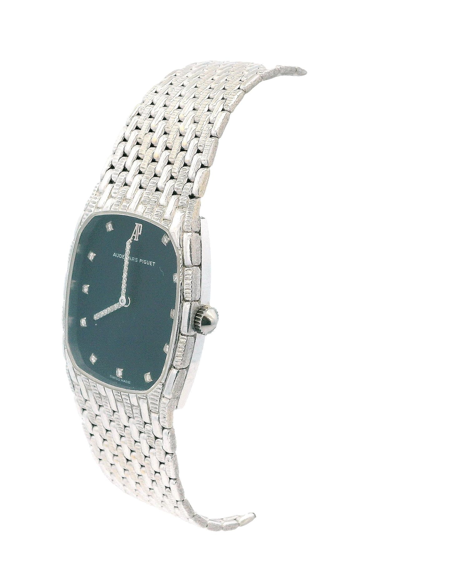Audemars Piguet 4126 Diamond Black Dial 18K White Gold Watch