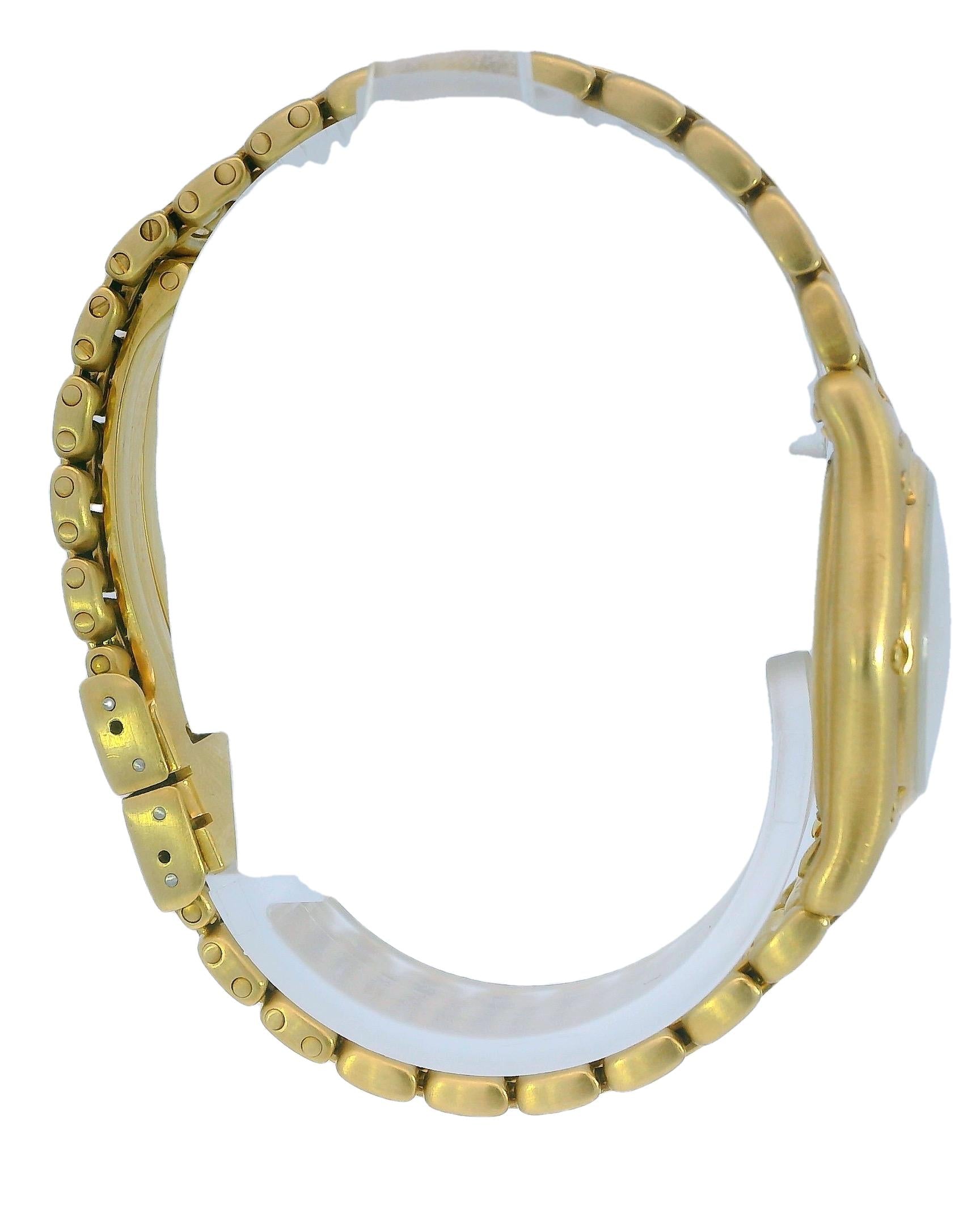 Ebel 1911 18K Yellow Gold MOP Diamond Dial Ladies Watch