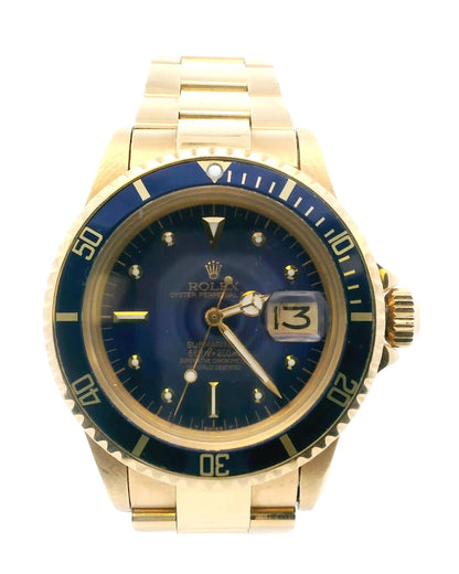 Rolex Submariner Date 1680 Blue Nipple Dial Mens Watch