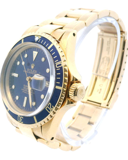 Rolex Submariner Date 1680 Blue Nipple Dial Mens Watch