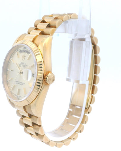 Rolex Day-Date President 118238 Champagne Dial Mens Watch Box Papers