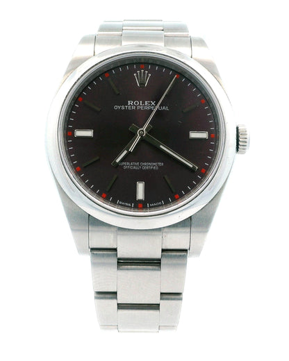 Rolex Oyster Perpetual 114300 Red Grape Dial W/ Box & Papers
