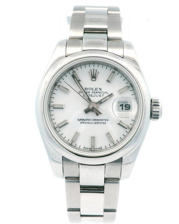 Rolex Datejust 179160 Stainless Steel White Dial Ladies Watch