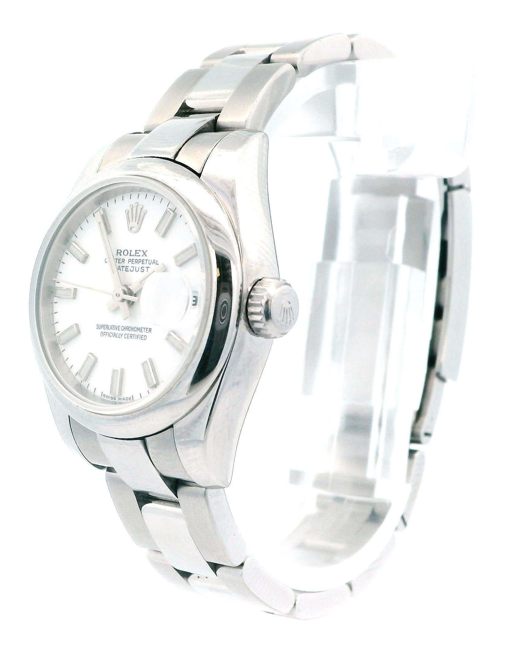 Rolex Datejust 179160 Stainless Steel White Dial Ladies Watch