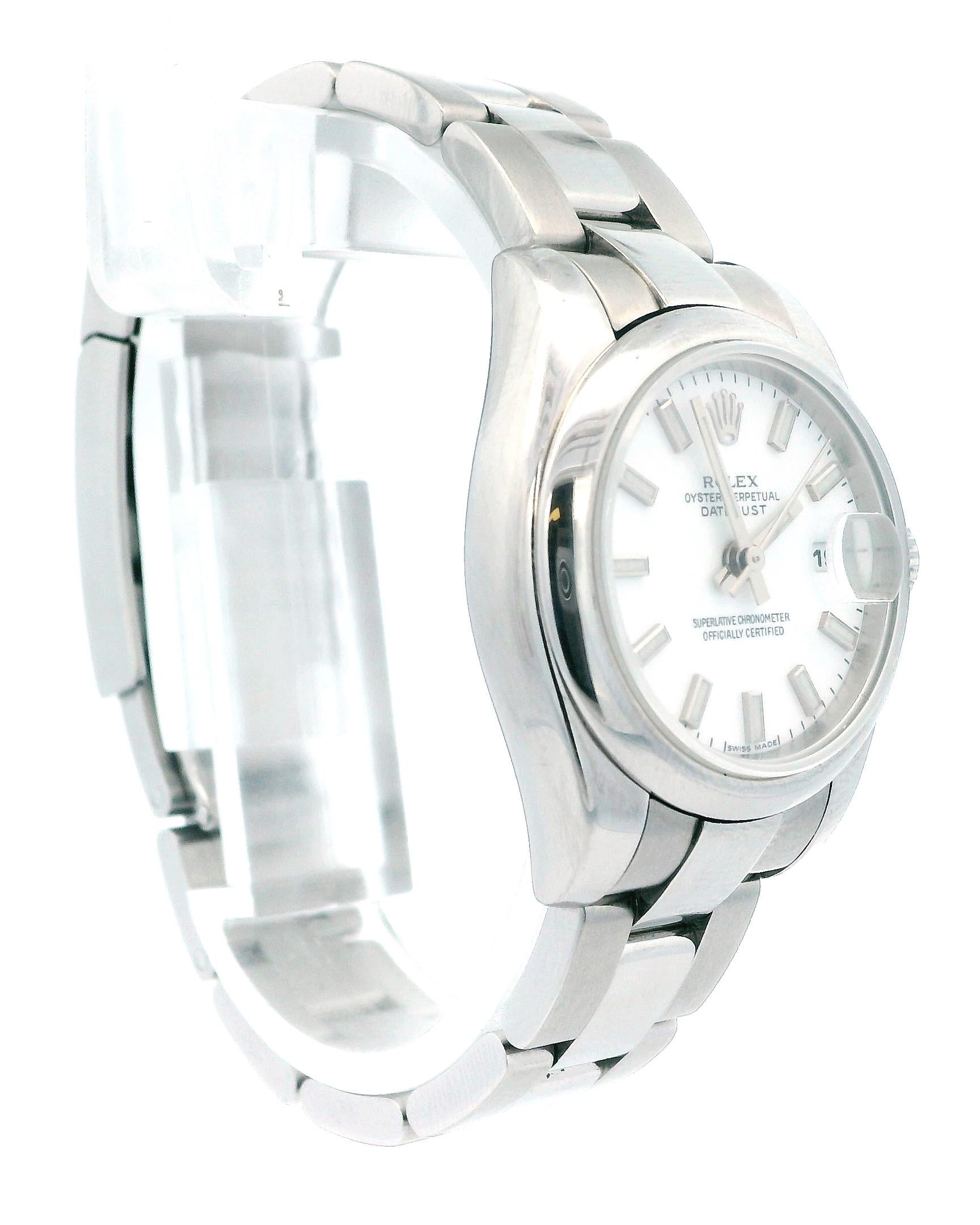 Rolex Datejust 179160 Stainless Steel White Dial Ladies Watch