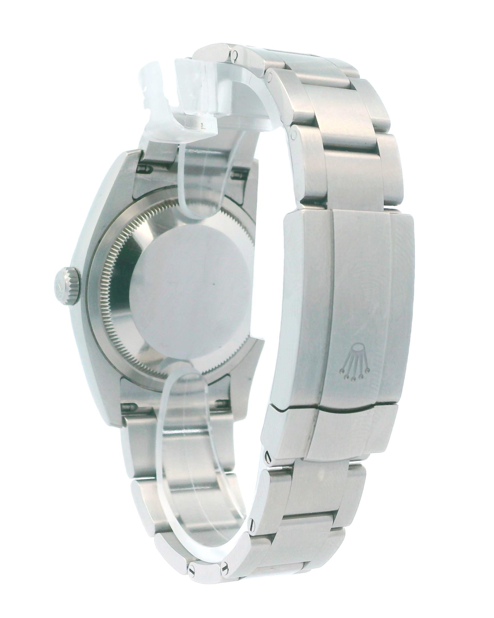Rolex Oyster Perpetual 116000 Red-Grape Dial Steel Box Papers