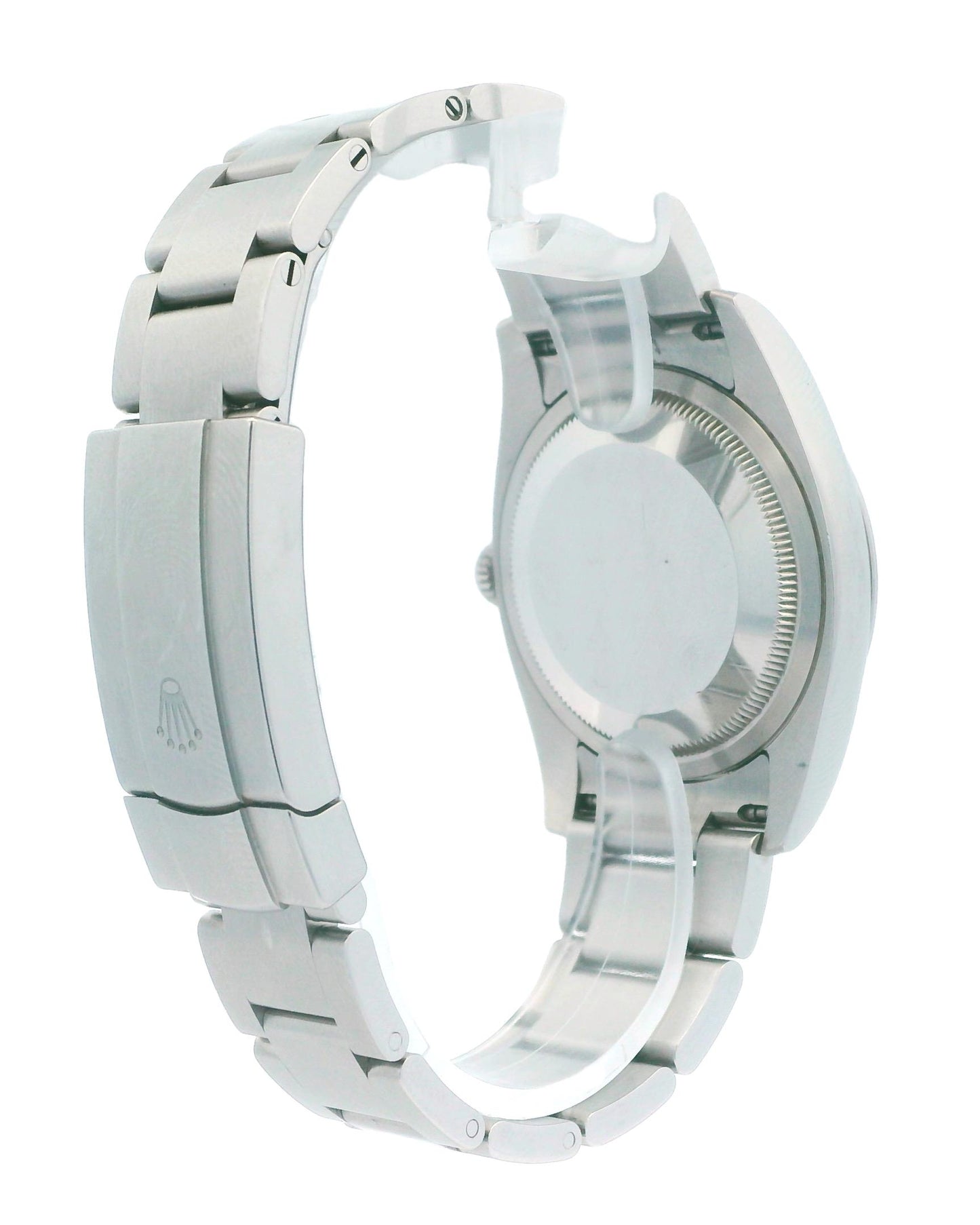 Rolex Oyster Perpetual 116000 Red-Grape Dial Steel Box Papers