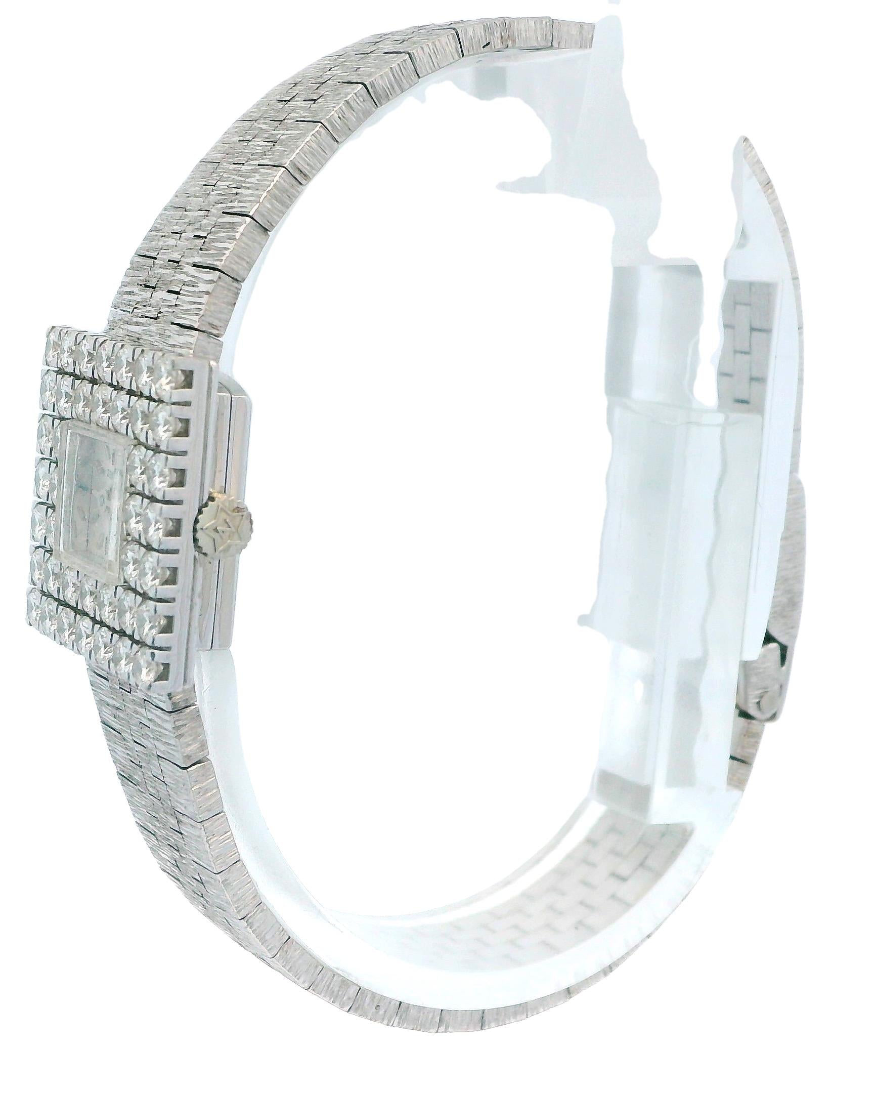 Zenith 18K White Gold & Diamond Set Bezel Mechanical
