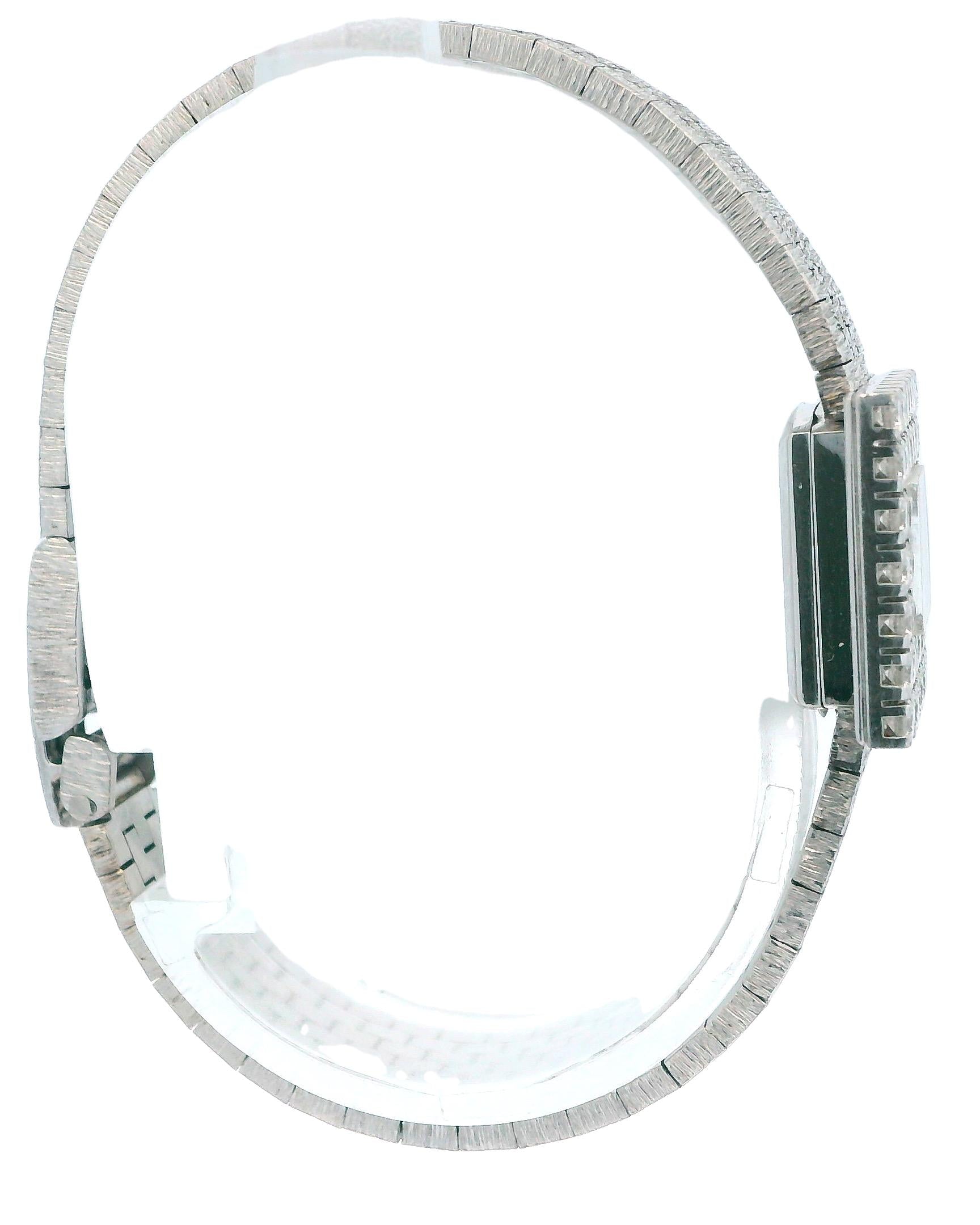 Zenith 18K White Gold & Diamond Set Bezel Mechanical