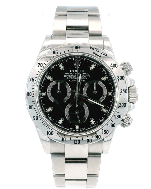 Rolex Daytona 116520 Black 'APH' Dial Watch Box & Papers