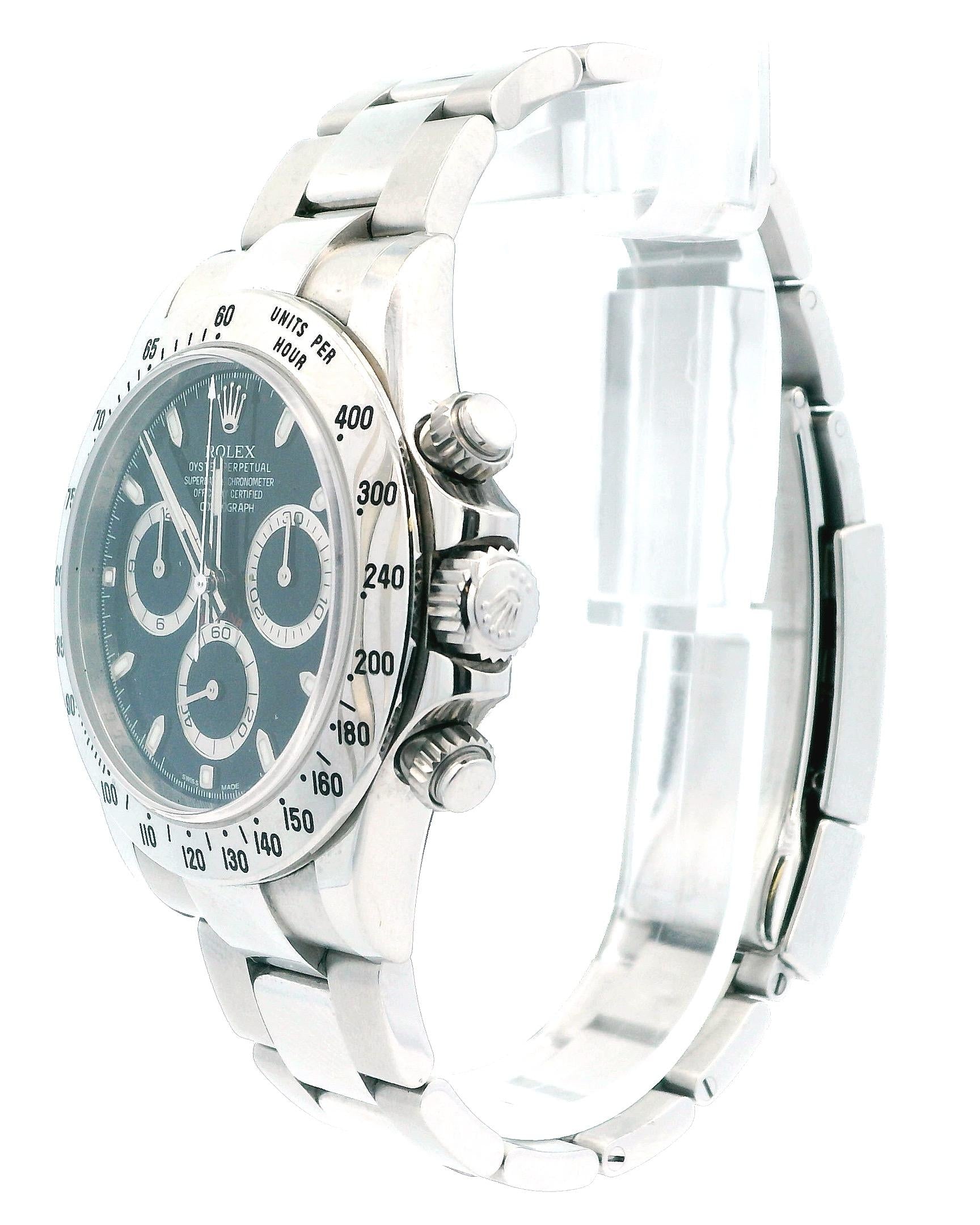 Rolex Daytona 116520 Black 'APH' Dial Watch Box & Papers