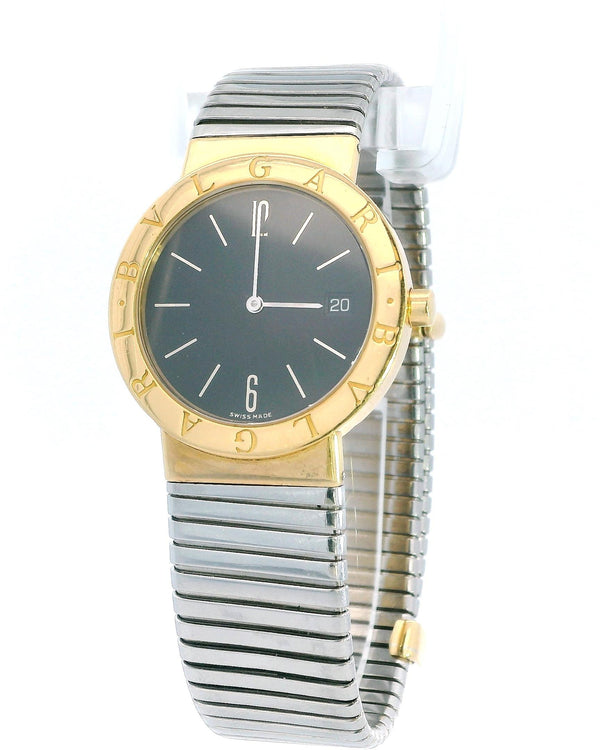 Bulgari Bulgari BB33GSCD 18K Yellow Gold, Stainless Steel Tubogas Bracelet.