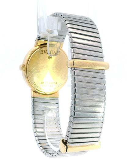 Bulgari Bulgari BB33GSCD 18K Yellow Gold, Stainless Steel Tubogas Bracelet.