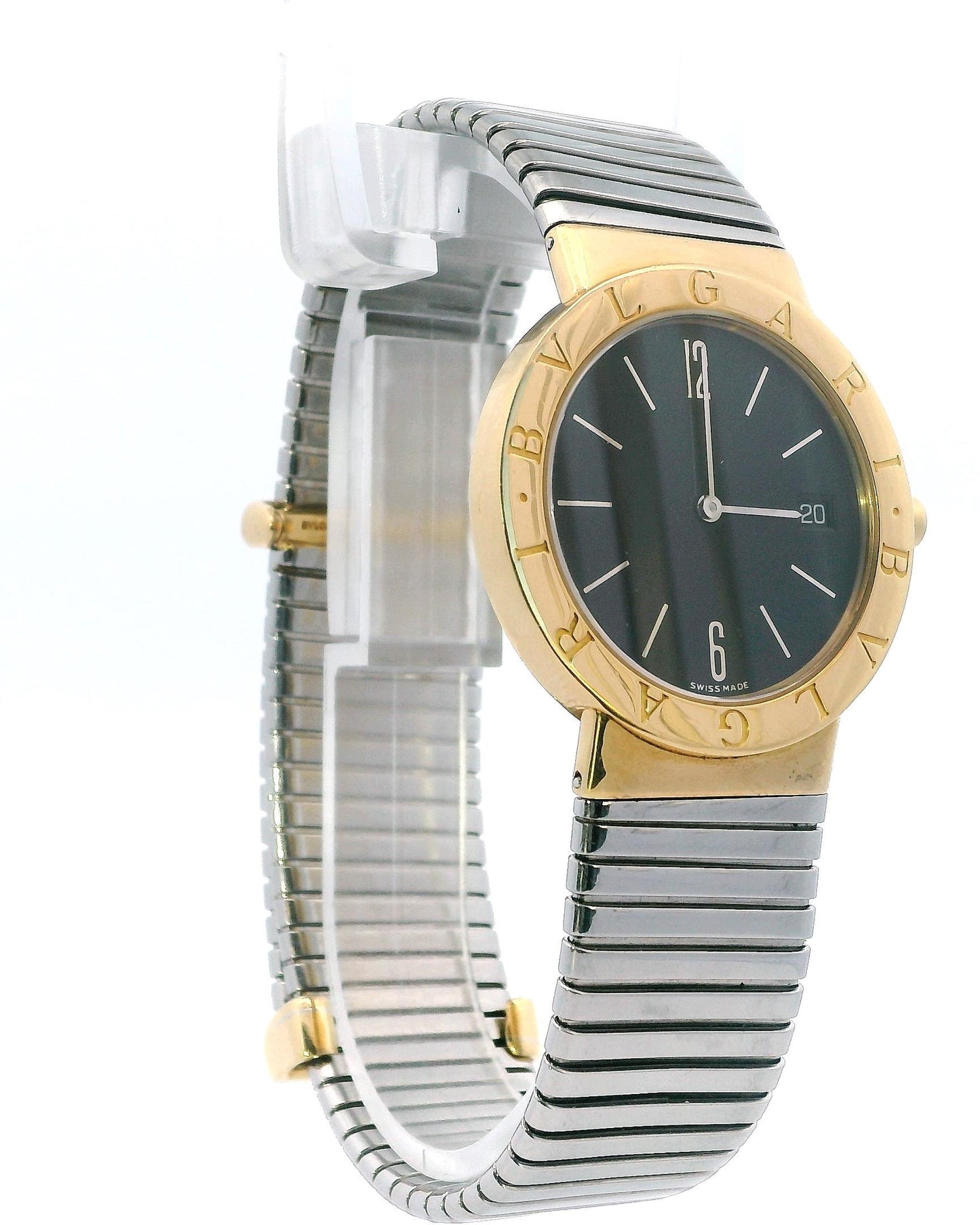Bulgari Bulgari BB33GSCD 18K Yellow Gold, Stainless Steel Tubogas Bracelet.