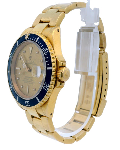 Rolex Submariner Date 16808 Tropical Nipple Dial Men's Watch