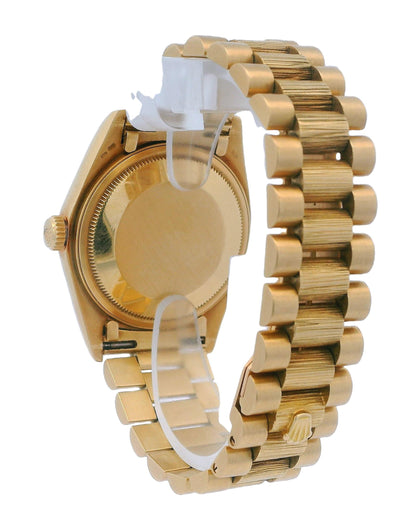 Rolex Day Date 18078 Red Degrade Diamond Dial 18K Yellow Gold Watch