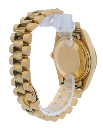 Rolex Day Date 18078 Red Degrade Diamond Dial 18K Yellow Gold Watch