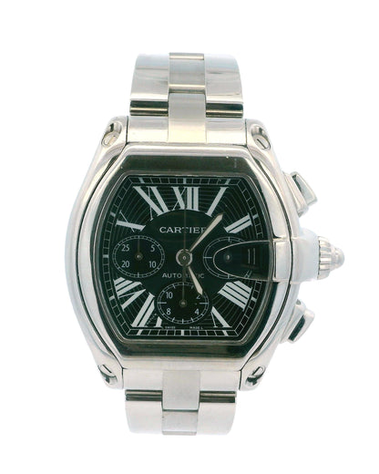 Cartier Roadster W62020X6 Black Dial Mens Watch