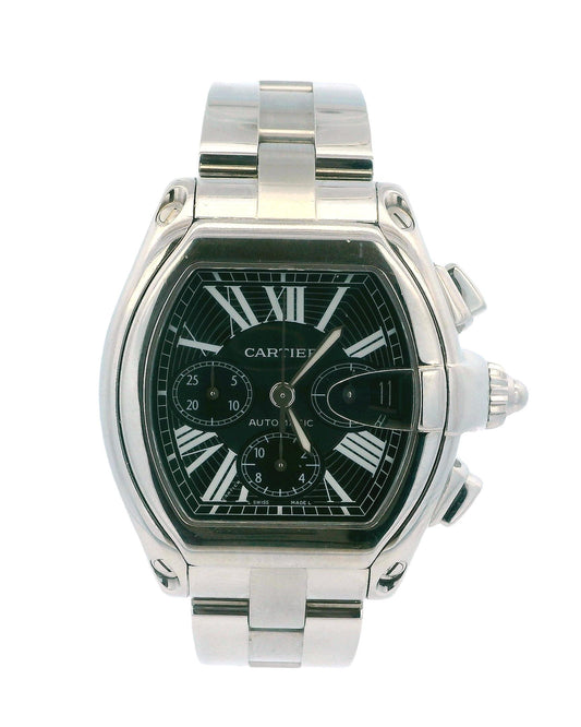 Cartier Roadster W62020X6 Black Dial Mens Watch