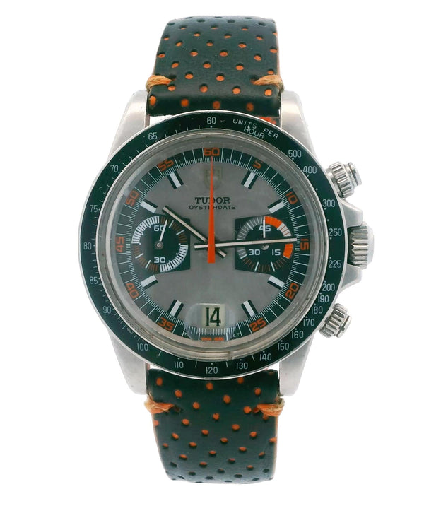 Tudor Monte Carto orange black grey dial  7149/0 Unpolished Vintage Watch