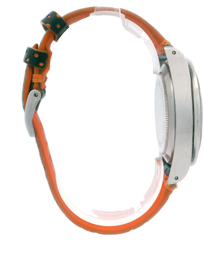 Tudor Monte Carto orange black grey dial  7149/0 Unpolished Vintage Watch